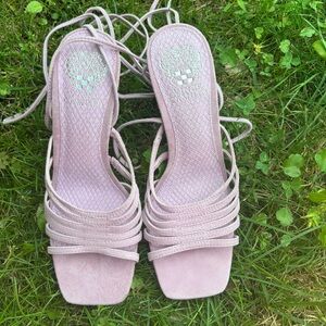 Vince Camuto Lilac Pastel Purple Heels Strappy Sandals